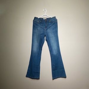 FOREVER21 high rise flared jeans.